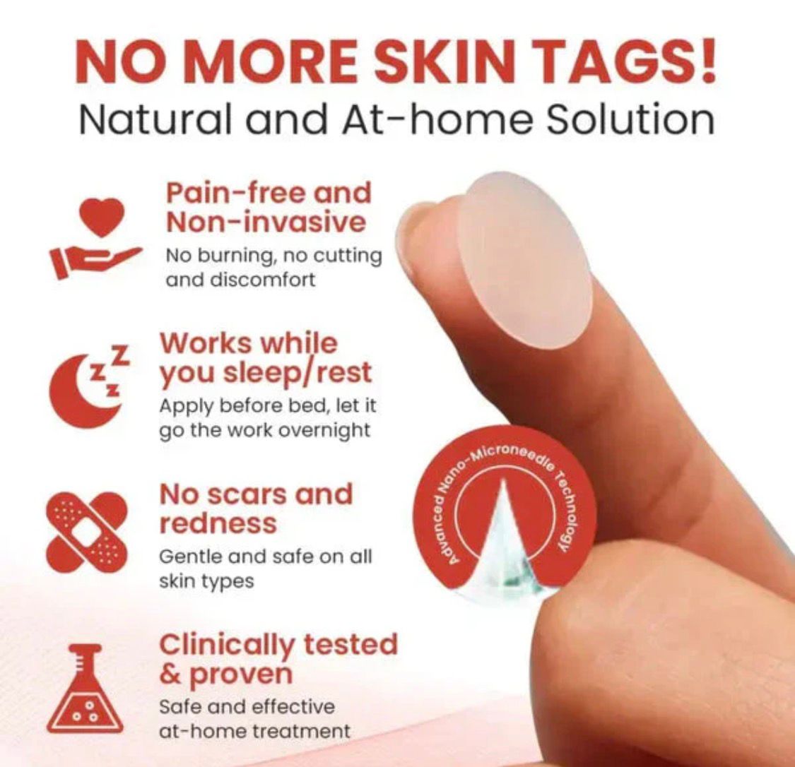 Derma Smooth Skin Tag Removal Patch - 72 Patches