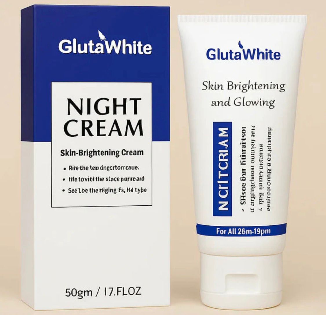 Gluta White Night Cream | 50ml | Advanced Brightening & Anti‑Aging Formula