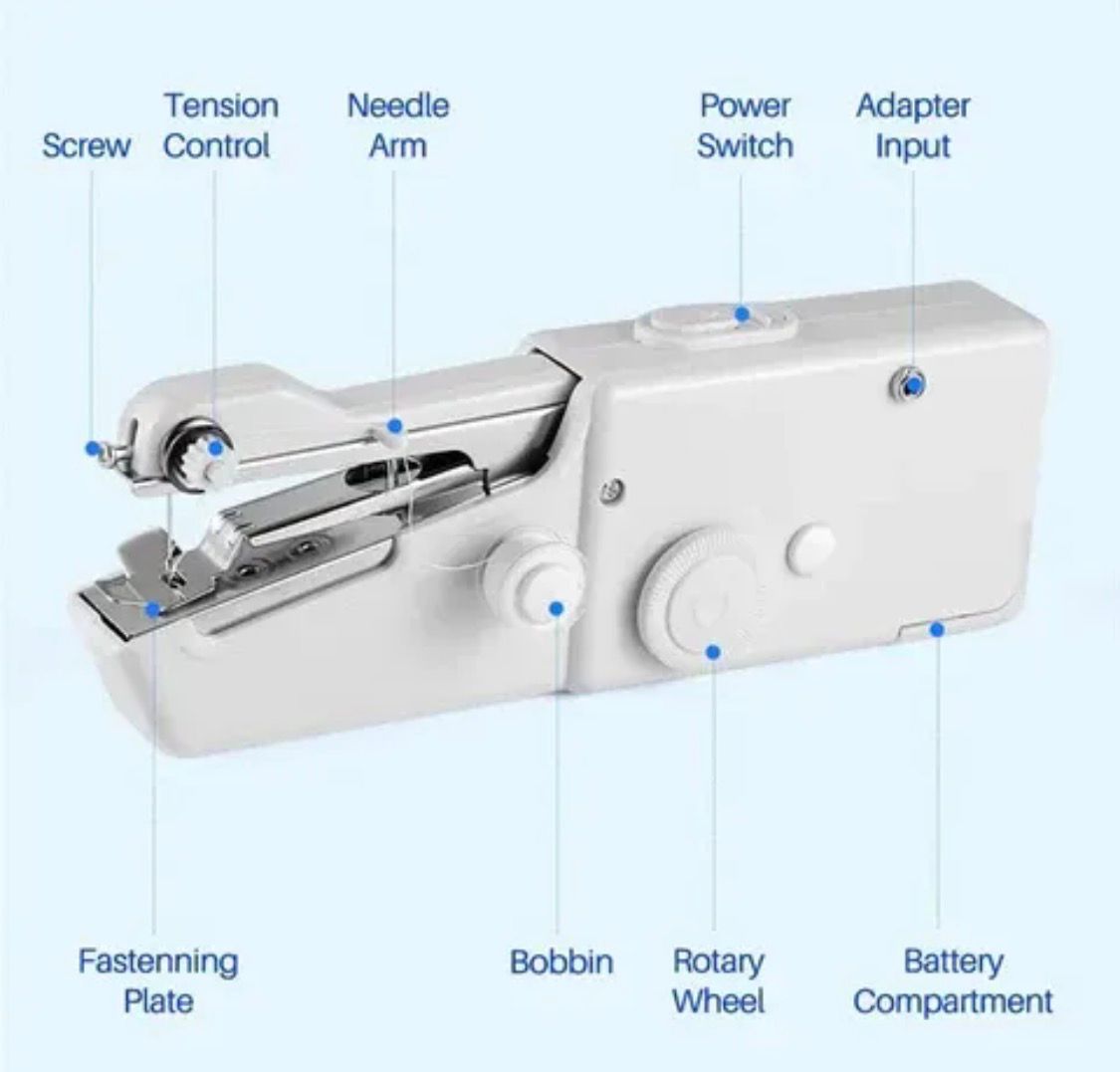 Mini Rechargeable Sewing Machine — Stitch Anywhere!