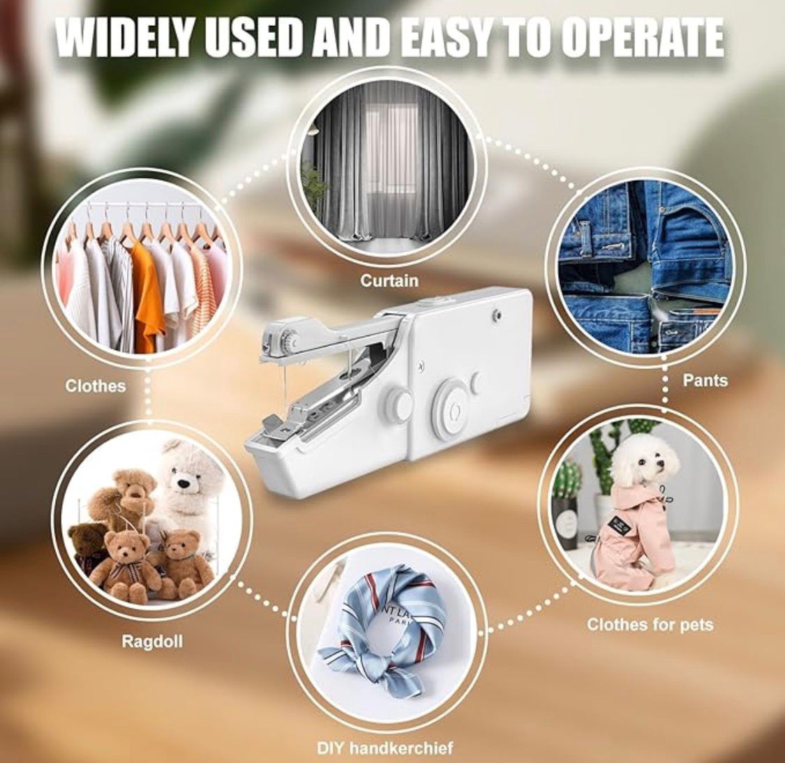 Mini Rechargeable Sewing Machine — Stitch Anywhere!